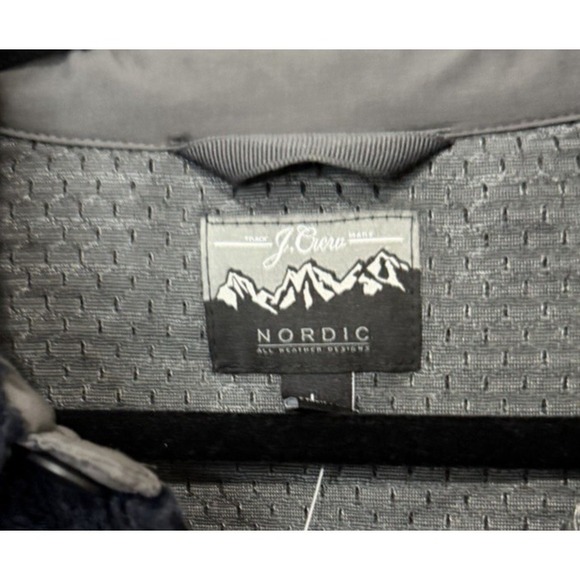 JCrew Large Nordic Sherpa Fleece Navy Shacket NWT'S Shirt Jacket Button Front - Picture 5 of 9